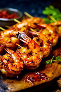 Grilled Shrimp in Garlic Butter Sauce